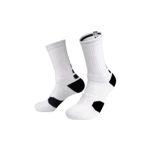 Brute Rabbit Баскетбольные носки Мужские 1 упаковка Белый Черный