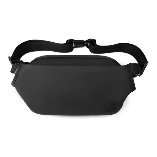 Slazenger Нейлоновая Спортивная Велосипедная Сумка-бананка Сумка через плечо Мужская Черная Серая