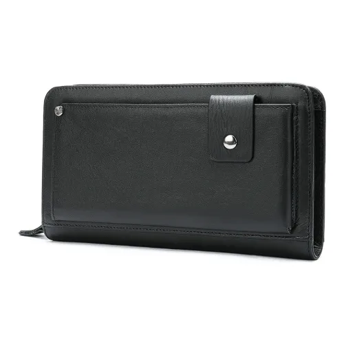 DOSRFINI Натуральная кожа клатч мужской черный кофейный масло кофе