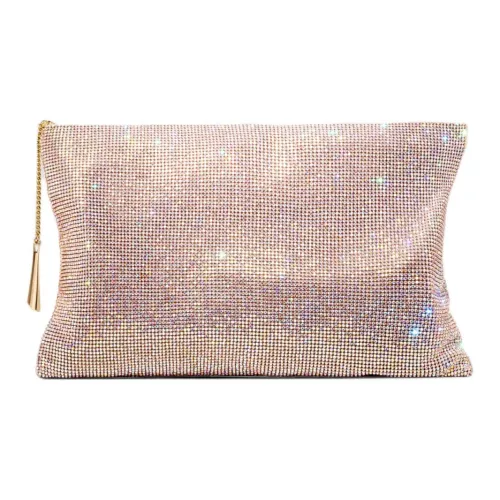 BENEDETTA BRUZZICHES Алюминиевый клатч из сетки женский розовый