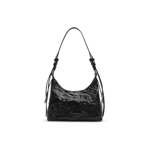 CHARLES KEITH ПУ (полиуретан) Сумка через плечо Средняя Женская Кремово-молочный Белый Черный Серый