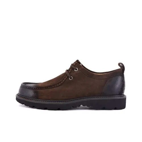 TRANOI Мужские повседневные туфли Low Top Темно-коричневые Мужские