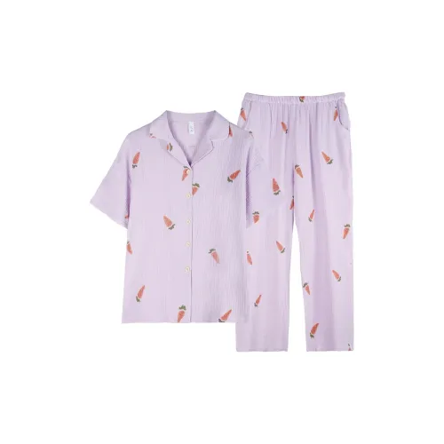 Xuan Liang Pajama Комплект Женский Фиолетовый Монэ