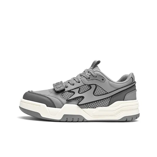 Binary Винтажные баскетбольные кроссовки Low Top Cool Gray Men's