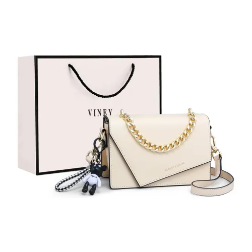 VINEY Сумка через плечо из коровьей кожи плечевая сумка маленькая квадратная сумка маленькая женская цвет экрю