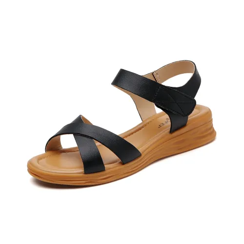 Reivanti One Ремешок Сандалии 3 см Женские Черные