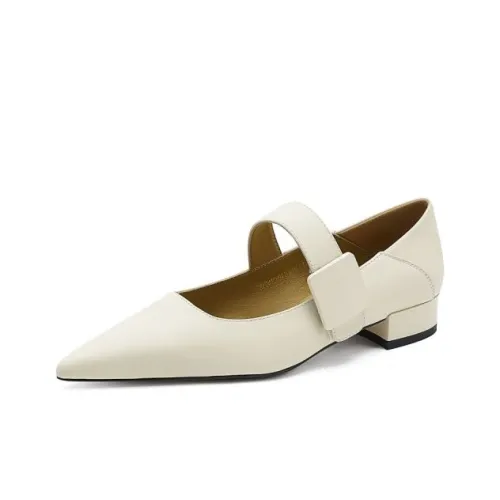 ELLE Туфли Mary Jane с плоской подошвой Женские