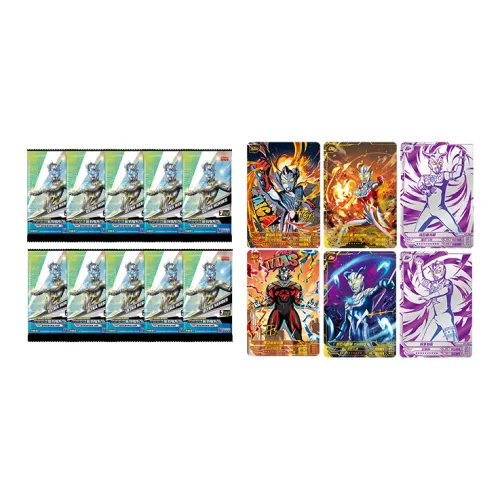 KAYOU Ультрамен Miracle Edition 9-й выпуск или Фирменная Золотая карта Фиолетовый GP Все Over Звезда IP Аниме Карточки 250 шт. коробка