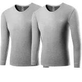 2 топа (средне-серый + средне-серый) аэрогель черный технология термо/утолщенный щетка тепло