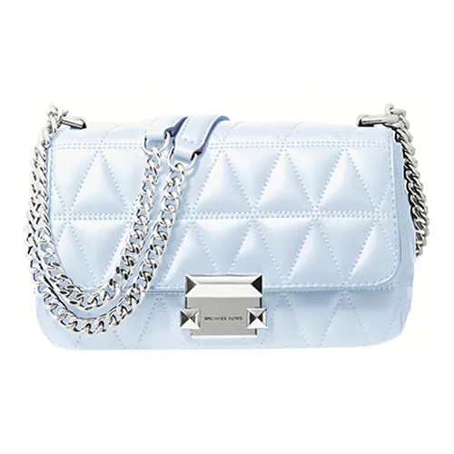 MICHAEL KORS Sloan Овчина Сумка через плечо Маленькая Женская Светло-синяя
