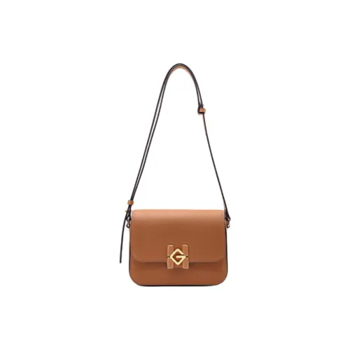 HONGU Сумка через плечо из коровьей кожи женская слоновая серый коричневый экрю