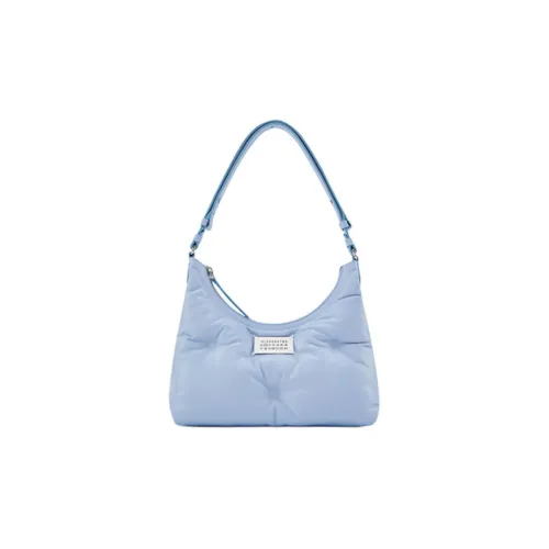 Maison Margiela Glam Slam Овчина Сумка-хобо Сумка на плечо Сумка Маленькая Женская Светло-синяя