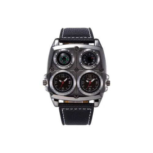 Oulm Кварцевый механизм Часы Мужские Черный циферблат