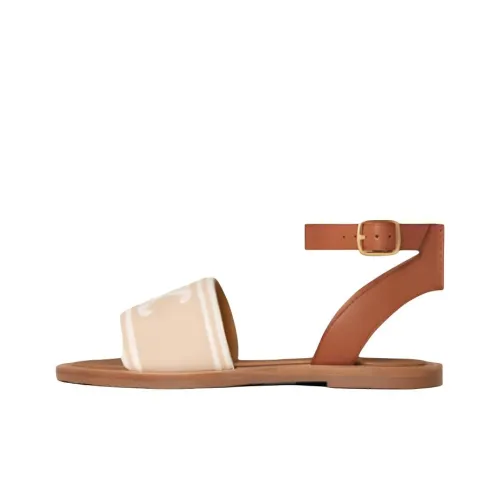 CELINE One Ремешок Сандалии Женские Коричневый