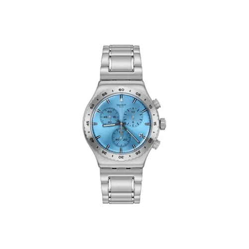 Swatch Quartz Механизм Мужские часы 43мм*49мм*12,67мм Синий