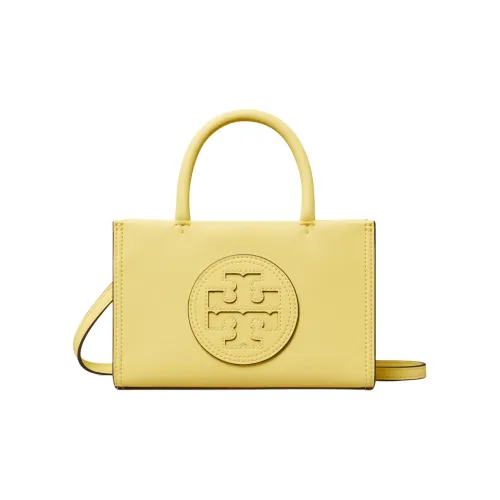 TORY BURCH Ella Синтетическая кожа Тоут Сумка Сумка для покупок Сумка через плечо Сумка Мини Женская Лимон