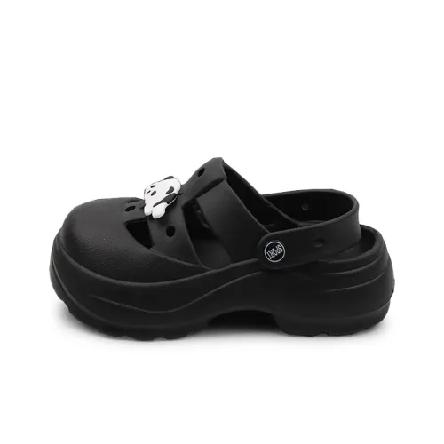 XMISTUO Мультяшный Панда DIY Закрытый носок Сандалии Сабо Женские