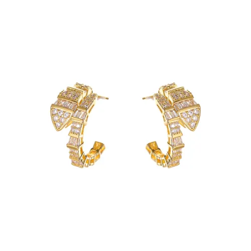 WAW Серьги с золотым покрытием из меди женские