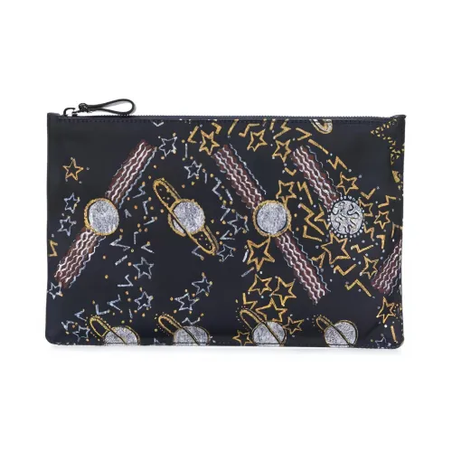 Valentino Нейлоновый клатч среднего размера мужской черный