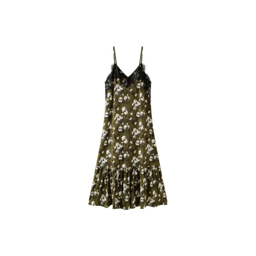 MEITENG Ночная сорочка Лето Женские Оливковый