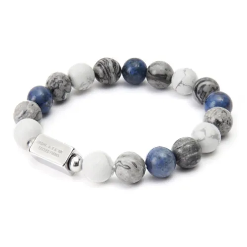 Растворение Белая бирюза Камень с картой Браслеты Унисекс