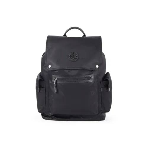 PABOJOE Холст Рюкзак Стандартный Мужской Черный