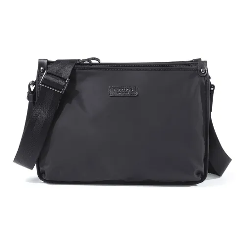 PABOJOE Нейлон Холст Сумка через плечо Большая Мужская Черная