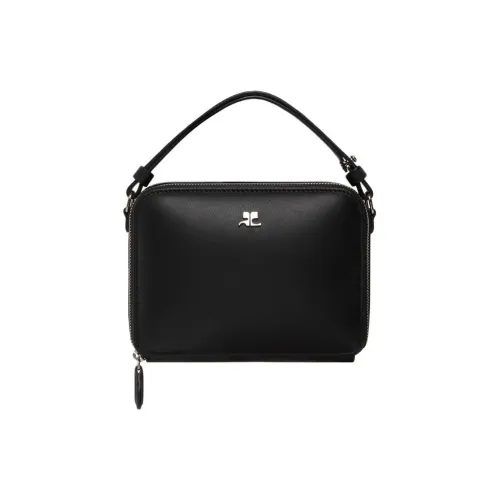 COURREGES Сумка через плечо из телячьей кожи сумка для женщин черная