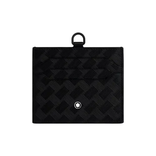 MONTBLANC Коровья кожа с вставкой из кожи кошелек мужской черный