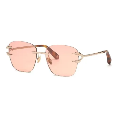 Roberto Cavalli Металл Нерегулярная форма Солнцезащитные очки Унисекс Золотой