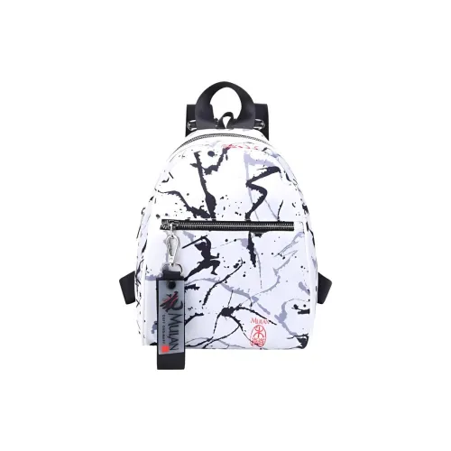 ANTA Mulan Коллаборация 150D Имитация Память Ткань Повседневный Рюкзак Обычный Унисекс Белый