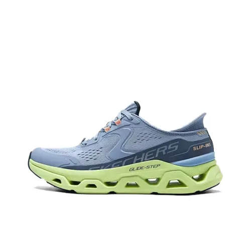 Skechers Glide Step Altus Амортизация Низкий Топ Беговые кроссовки Женские Синий