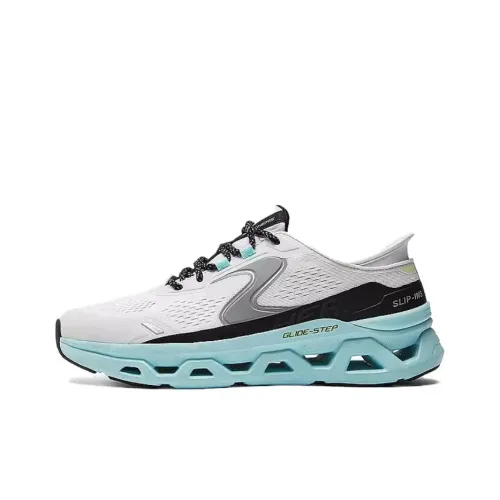 Skechers Glide Step Altus Беговые кроссовки Низкий топ Белый Синий Мужской
