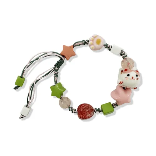 WANLIACC Ткань Lucky Кошка Браслет Женский