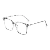 Прозрачно-серый, серебряная оправа