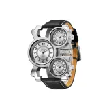 Кофейный чехол с белым циферблатом