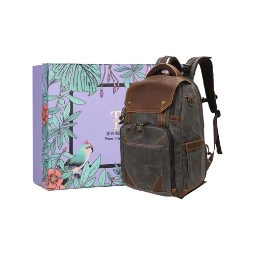 TTaG．baG Рюкзак из батикованного холста Унисекс