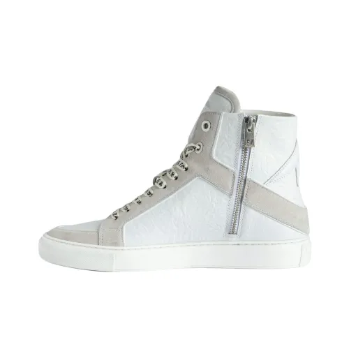 Zadig Voltaire ZV1747 Высокие Кроссовки для скейтбординга Женские Белые