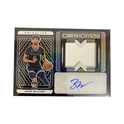 PANINI Ziaire Williams 2021 22 Obsidian RC Новые Звезды 14 99 Подпись Материал RJA Карта Through Спортивные Карты