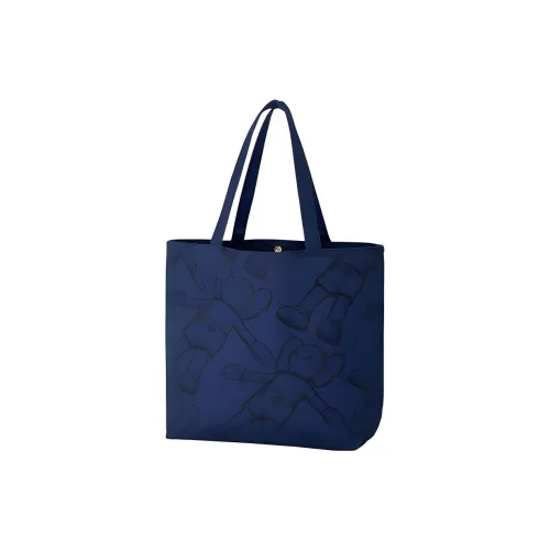 UNIQLO Kaws Collaboration Хлопок Тоут Сумка Сумка для покупок Сумка на плечо Стандартная Унисекс Темно-синий