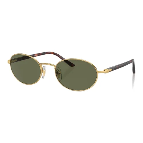 PERSOL Металлические Ацетатные Солнцезащитные Очки OVAL Унисекс Золото