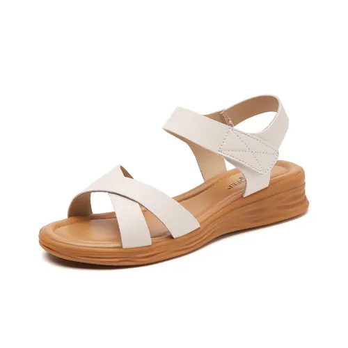 Reivanti One Ремешок Сандалии 3 см Женские Бежевые