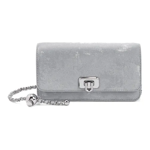 BELLE Искусственная кожа Сумка через плечо Маленькая Женская Однотонная без узора