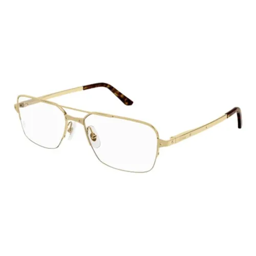 Cartier Металл Aviator Оправы для очков Мужские Золотые
