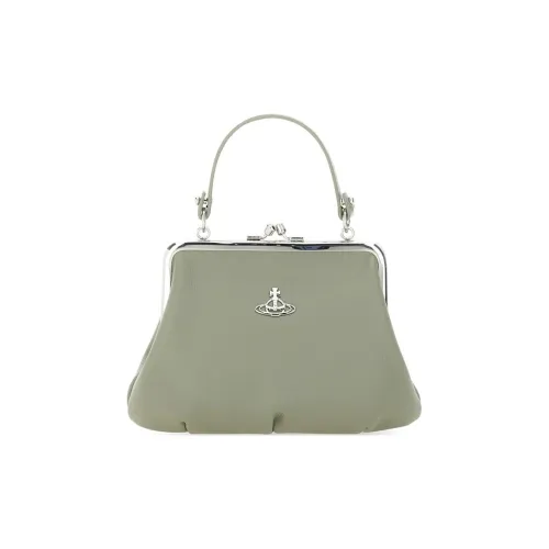 Vivienne Westwood Granny Frame Переработанный полиуретан Одно плечо Сумка Женская Светло-зеленая