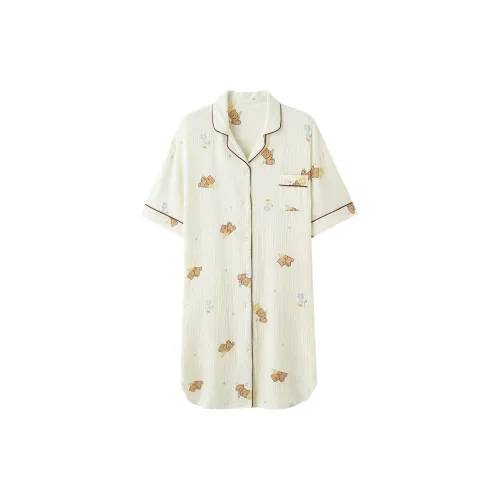 The Story Of The Flower Season Ночная сорочка Женская Белая