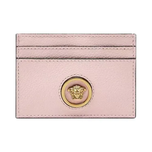 FANSIZHE La Medusa GRAIN LEATHER Держатель для карт Маленький Женский Светло-розовый Красный