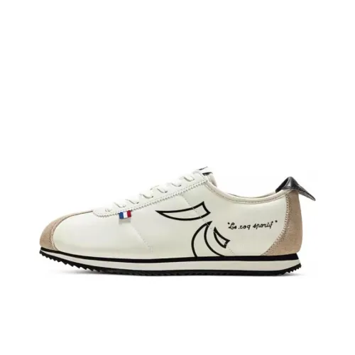 Le Coq Sportif Повседневный Низкий Топ Ecru/Пшенично-Коричневый Унисекс