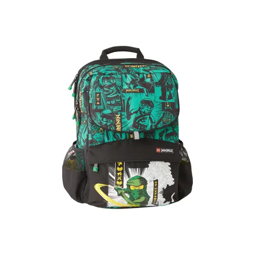 LEGO Полиэстер Рюкзак Стандартный Детский Зеленый Черный