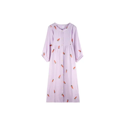 Xuan Liang Ночная сорочка Женская Фиолетовая Монэ